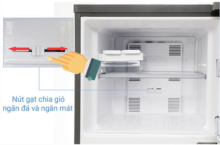 Hướng dẫn cách đặt và điều chỉnh nhiệt độ ngăn đá tủ lạnh Panasonic ngăn đá trên