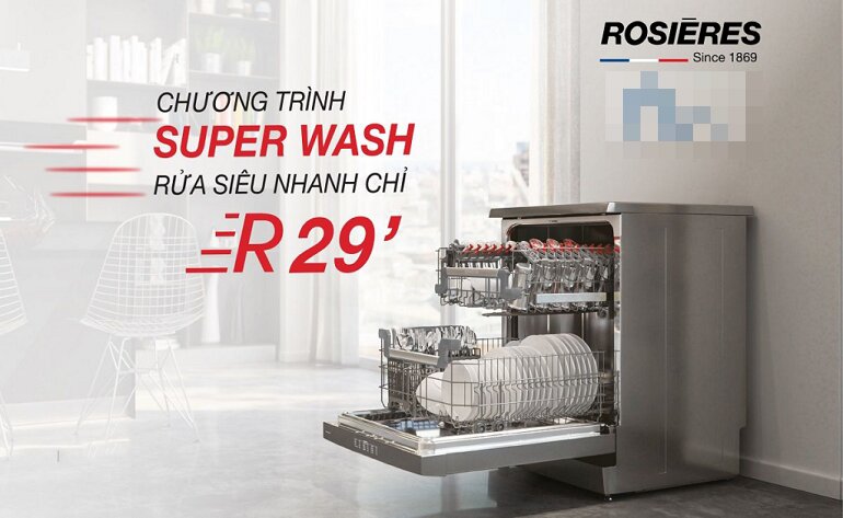 máy rửa bát Rosieres 8 bộ