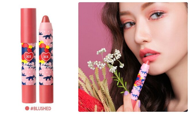 Korean pink lipstick 3ce