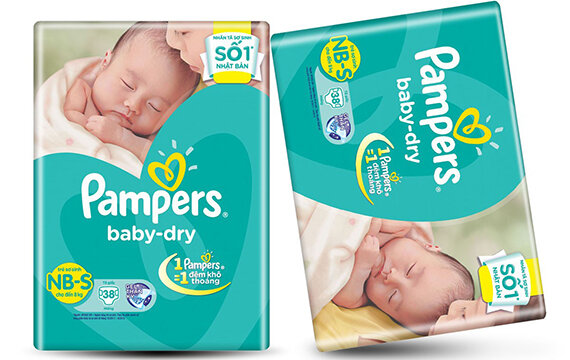 Tã bỉm Pampers baby - dry