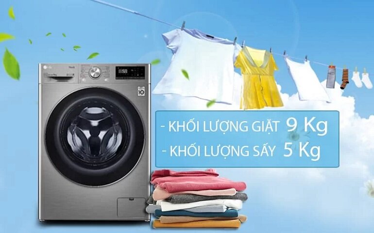 máy giặt lg cửa ngang 9kg 