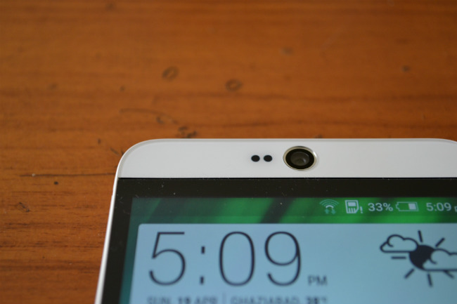 Điện thoại HTC Desire 826 có camera trước 4 MP sử dụng công nghệ Utrapixel