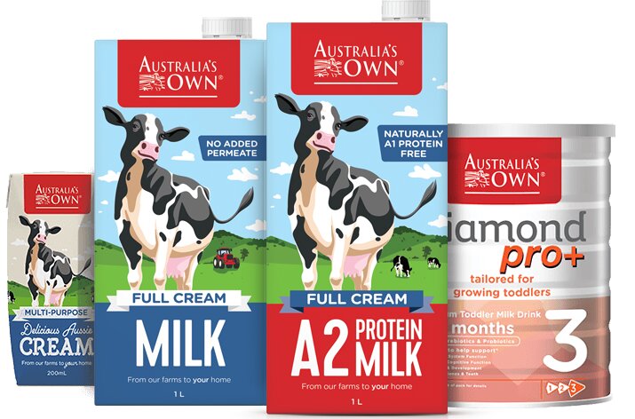 Australia’s Own là thương hiệu sữa nổi tiếng đến từ nước Úc