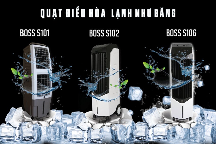 Các dòng sản phẩm quạt điều hòa của thương hiệu Boss