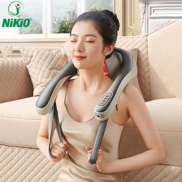 Máy massage xoa bóp day ấn cổ vai gáy Nikio NK-138 công nghệ xoa bóp mới nhất với giá vừa túi tiền nhưng chất lượng vô cùng tuyệt vời!