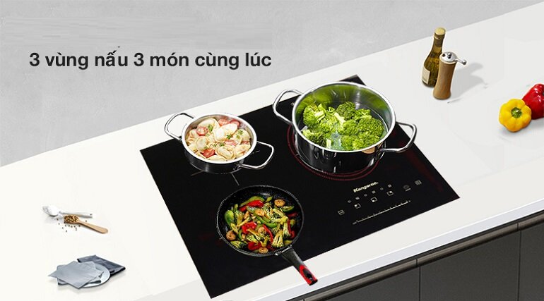 Bếp 3 điện từ hồng ngoại Kangaroo KG358I