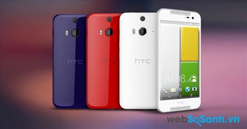 Điện thoại HTC Butterfly 2 có thiết kế vỏ nguyên khói từ hợp chất nhựa