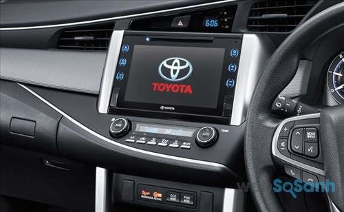 Bảng điều khiển hiện đại trên Toyota Innova 2016