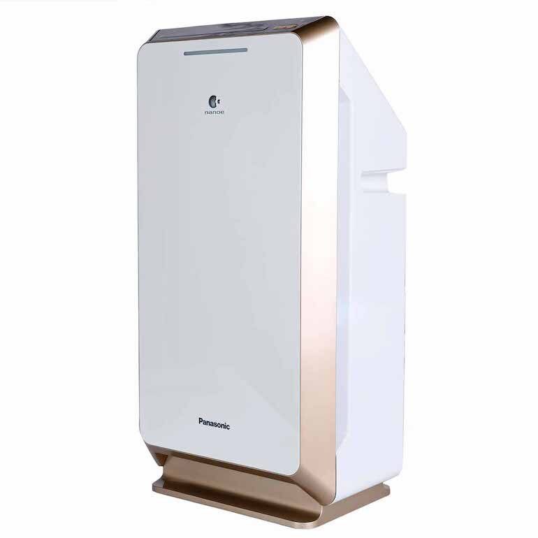 Máy lọc không khí Panasonic F-PXM55A hoạt động nhờ 3 cửa hút gió và cánh quạt lật đảo không khí.