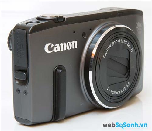 Máy ảnh compact Canon PowerShot SX270 HS có một cơ thể chắc chắn kết hợp giữa nhựa và kim loại