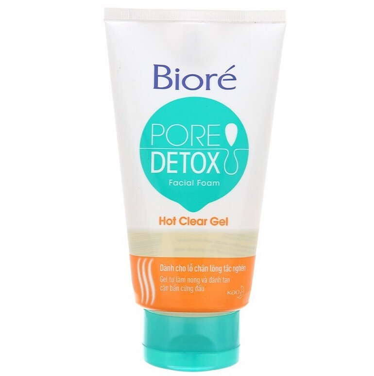Sữa rửa mặt giá rẻ Biore Pore Detox Hot Clear Gel