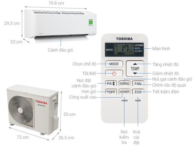 Điều hòa - máy lạnh Toshiba