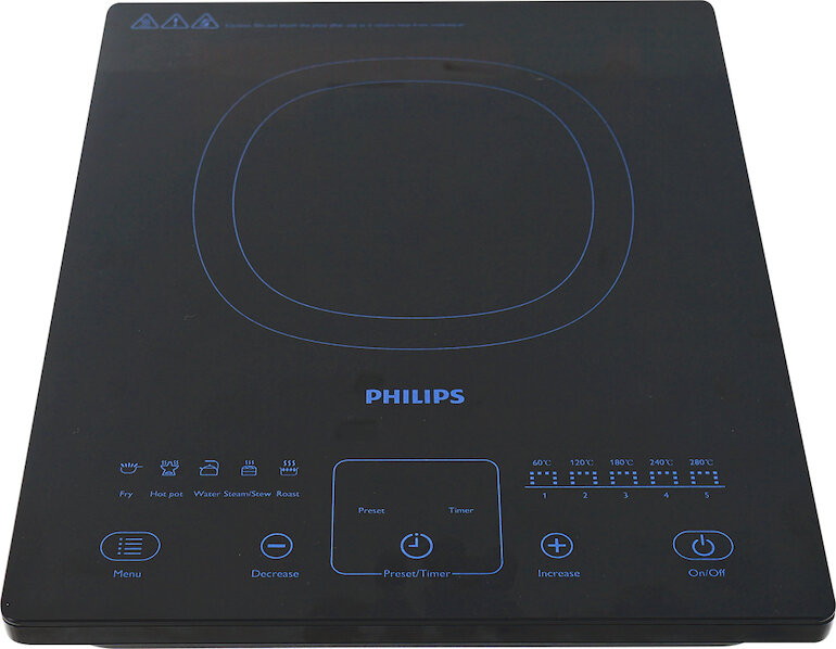 Bếp từ Philips có kiểu dáng đơn giản