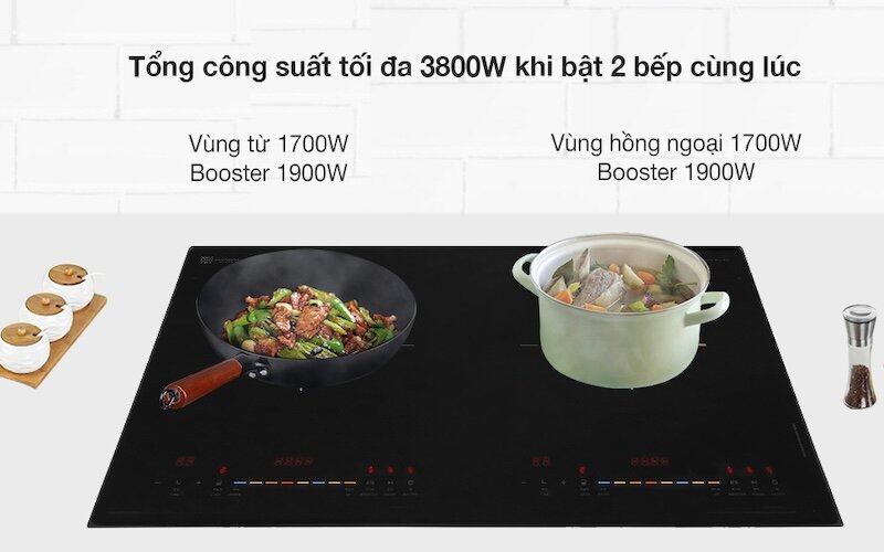 Bếp từ hồng ngoại Hawonkoo CEH-223-IF có mức công suất cao