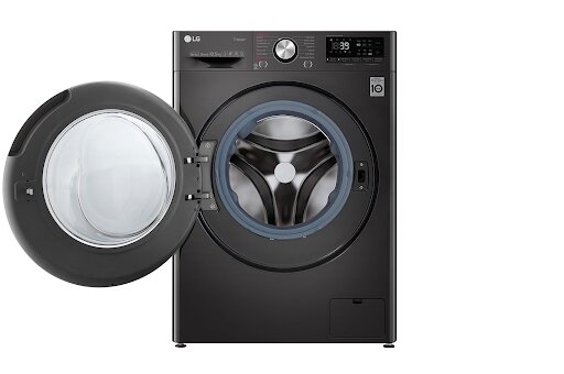 Review máy giặt lồng ngang Lg AI DD 10.5Kg Fv1450s2b cho gia đình 7 người trở lên