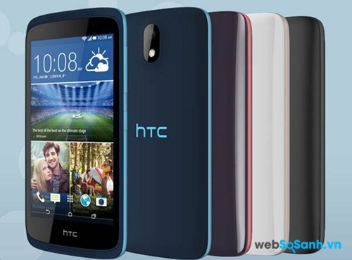HTC Desire 326G thiết kế bắt mắt với nhiều tuỳ chọn màu sắc