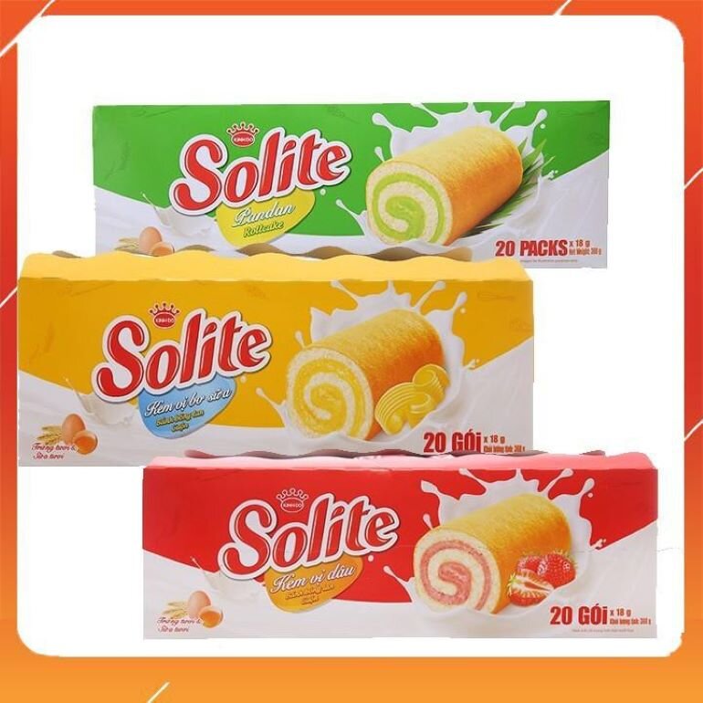 Bánh cuộn kem Solite