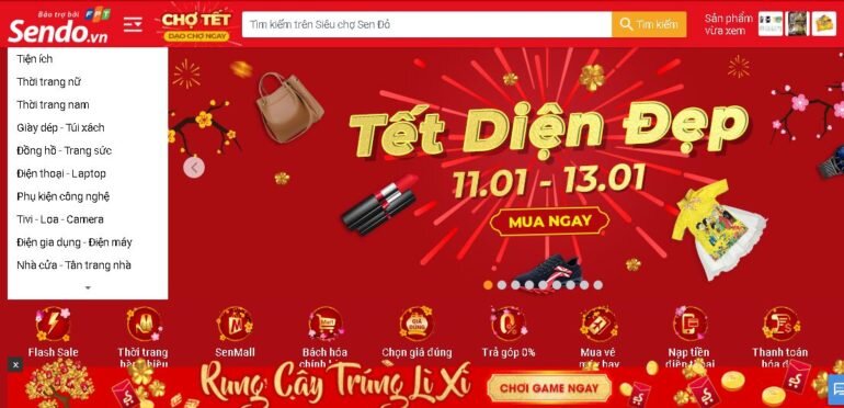 Chương trình sắm Tết Nguyên Đán 2019 của Sendo