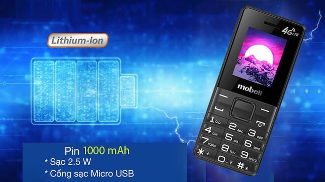 Mobell M239 với pin có dung lượng lớn