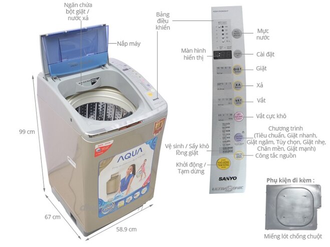 Máy giặt Sanyo ASW-DQ900HT