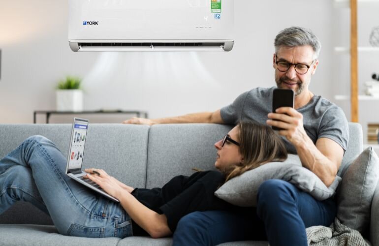 Vị trí phù hợp để lắp đặt dàn lạnh điều hòa York 24000 BTU 1 chiều YHFE24ZE