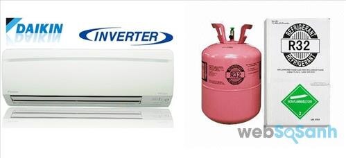 Gas R32 có thể sử dụng cho cả điều hòa Daikin 1 chiều, 2 chiều có hoặc không có inverter