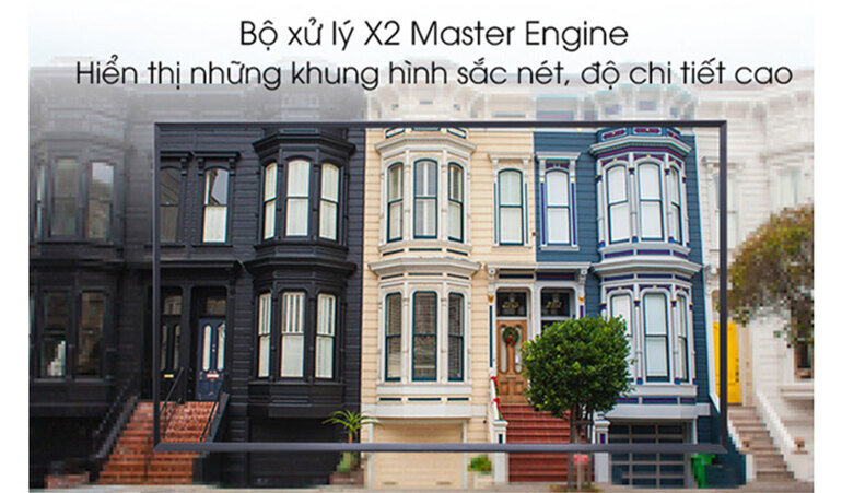 Bộ xử lý 4K Master Engine Pro kết hợp màu với dải màu Wide Color cho hình ảnh chân thực