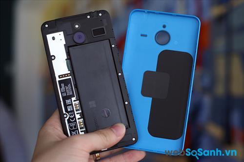 Lumia 640 XL với pin dung lượng 3.000 mAH có thể tháo rời