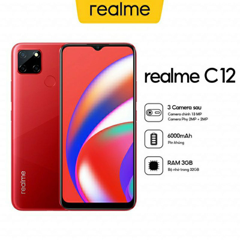 Điện thoại Realme C12 giá bán bao nhiêu tiền?