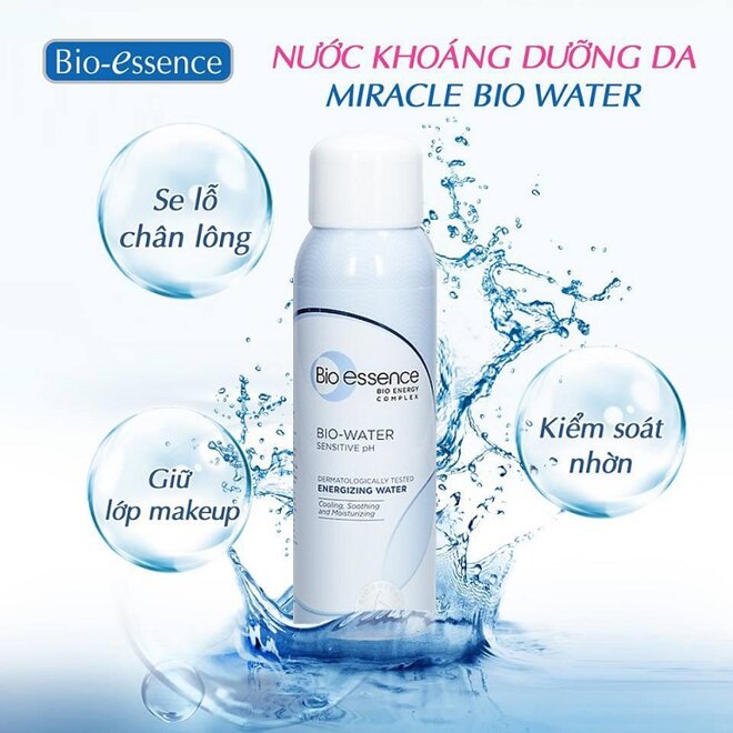 Xịt khoáng Bio Essence: Da nhạy cảm không nên bỏ lỡ