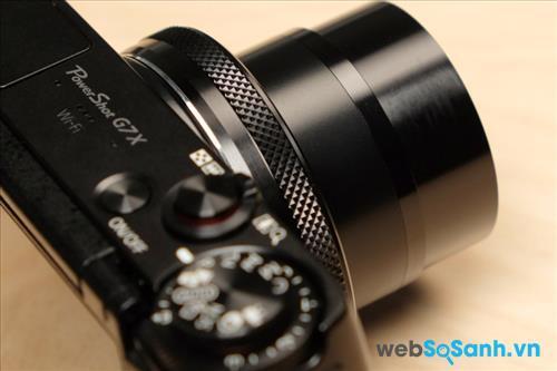 máy ảnh G7 X có thân hình nhỏ gọn được làm hoàn toàn bằng hợp kim chắc chắn
