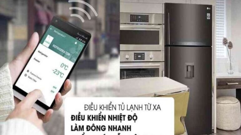 Tủ lạnh LG GN-D602BL là chiếc tủ lạnh của thương hiệu LG có công nghệ điều khiển từ xa