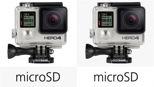 All of these GoPro actioncams use microSD memory cards