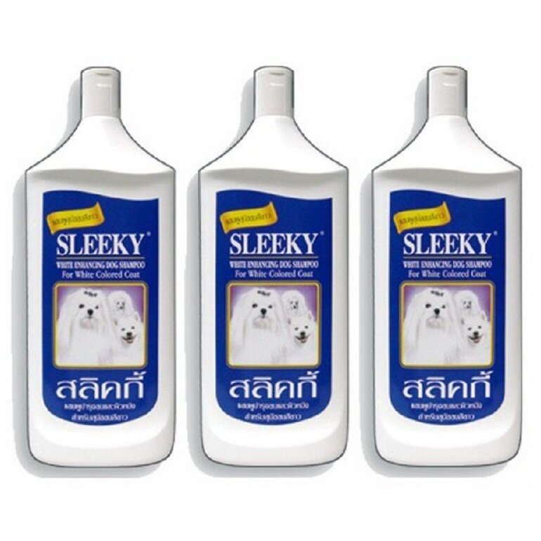 Sleeky white dog shampoo