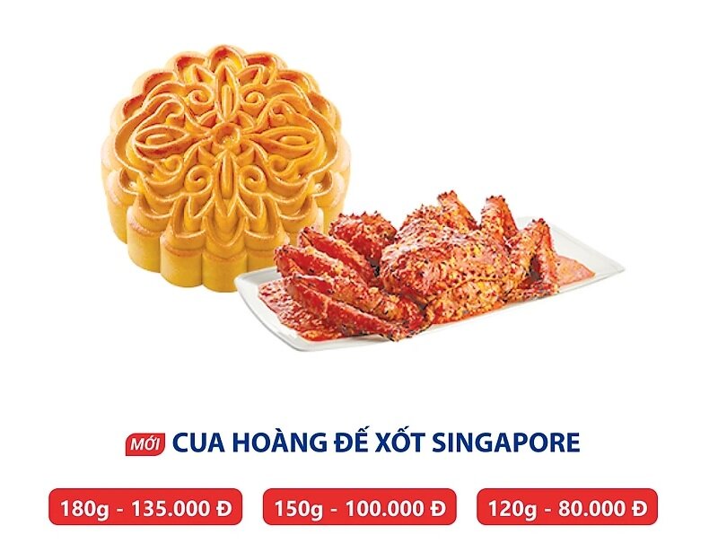 bánh trung thu Kido's nhân cua hoàng đế xốt Singapore