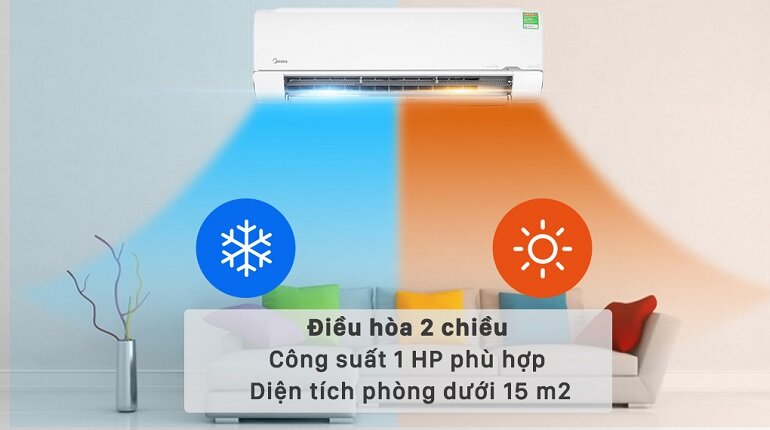 điều hòa 2 chiều Midea inverter 1 HP MSMTII-10HRFN8