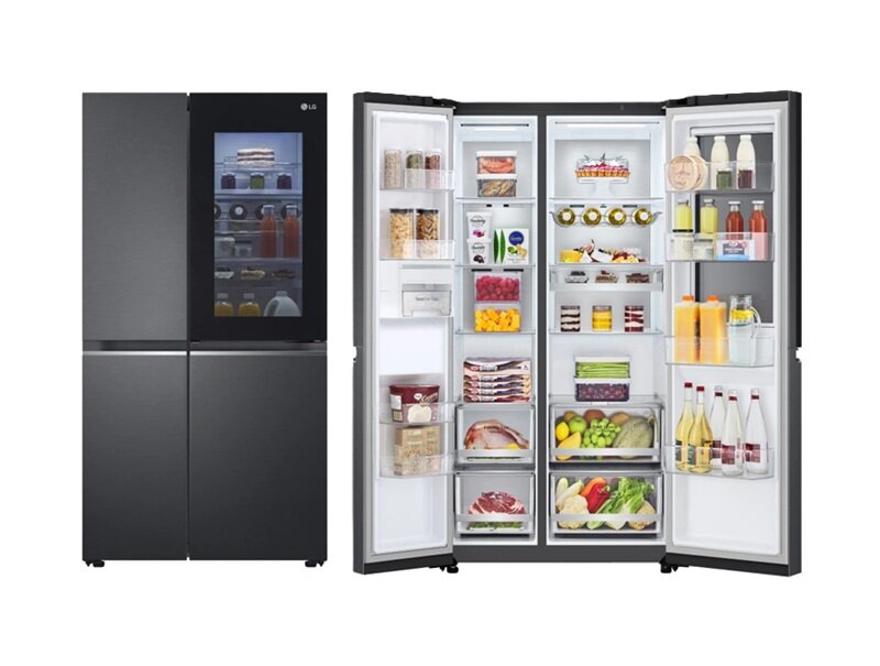 Top 4 tủ lạnh LG InstaView có cửa kính trong suốt, gõ cốc cốc để nhìn rõ bên trong