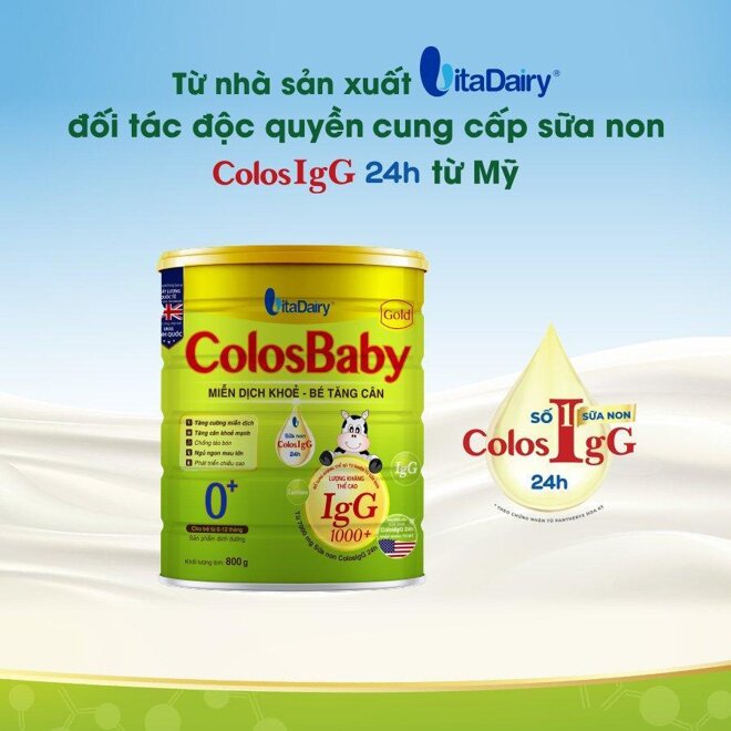 Chi tiết các dòng sữa Colosbaby tăng cân cho bé