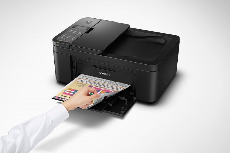 Máy in phun màu đa chức năng Canon Pixma TR4570S có 4 chức năng tiện ích là in, fax, scan và sao chép