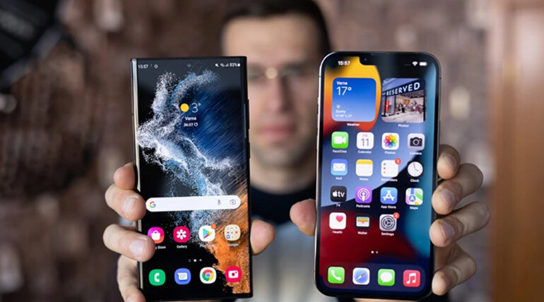 so sánh iphone 13 pro max và galaxy s22 ultra