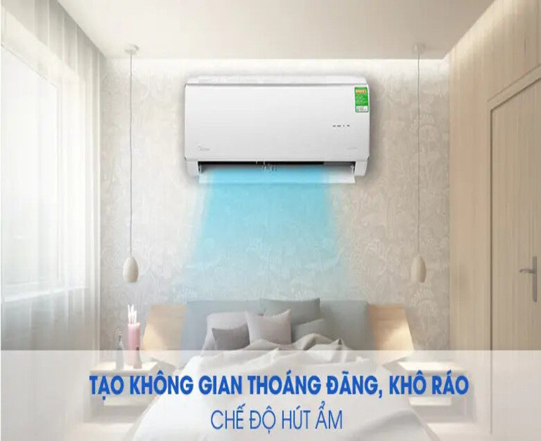 Tính năng hút ẩm vượt trội của điều hòa Midea