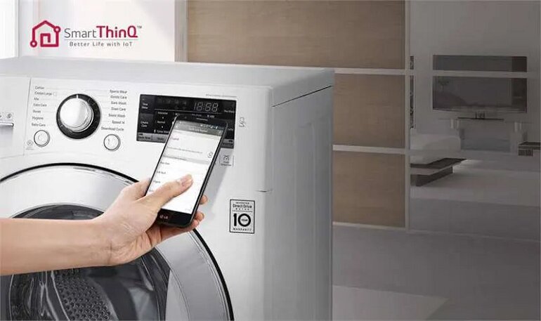 Máy giặt LG 8kg lồng ngang FM1208N6W