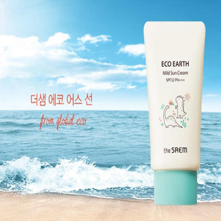 Kem chống nắng Eco Earth Mild Sun Cream nhà The Saem