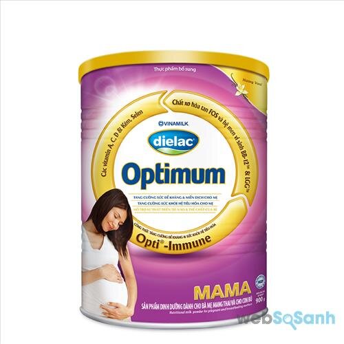 Sữa bột Dielac Optimum Mama với đầy đủ vitamin khoáng chất giúp mẹ khỏe, con phát triển nhanh 