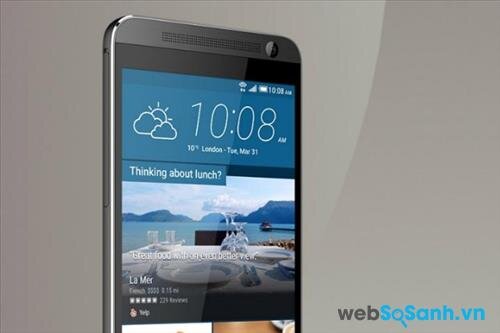 Điện thoại HTC One E9 Plus được cài sẵn hệ điều hành Android Lollipop