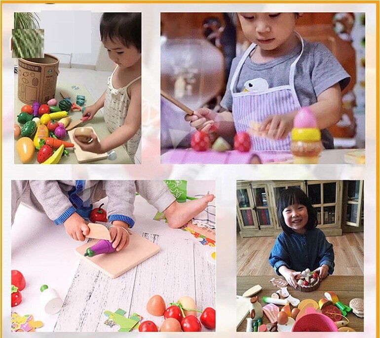 Hé lộ những đặc điểm nổi bật của bộ đồ chơi nấu ăn bằng gỗ cho bé