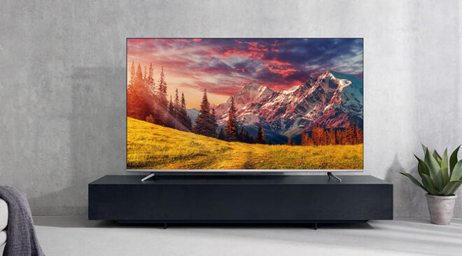 Vẻ ngoài của Smart Tivi TCL 4K 50P715 50 inch UHD hiện đại