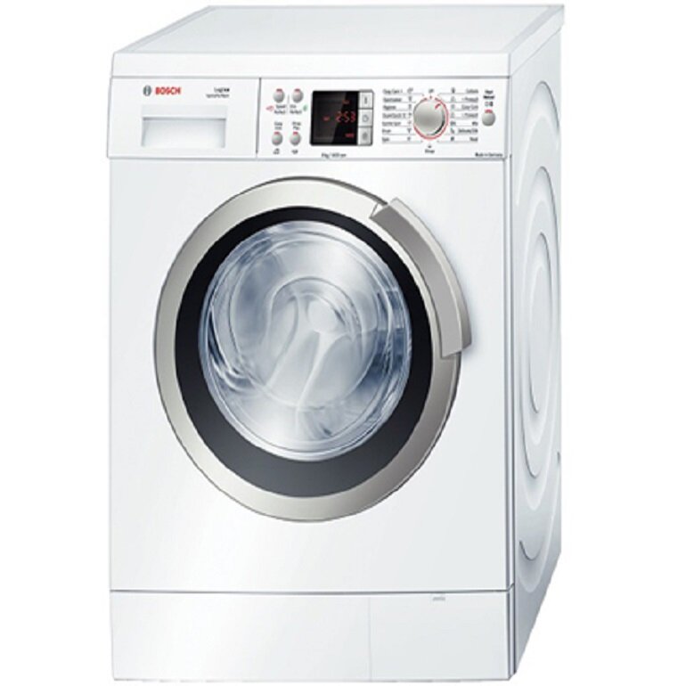 máy giặt Bosch gam màu trắng bạc 