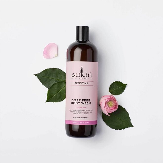 Sữa tắm Sukin Sensitive Soap Free Body Wash