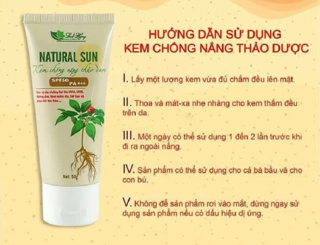 Cách sử dụng kem chống nắng thảo dược Linh Hương: